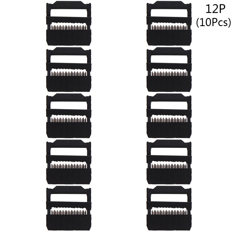 10set 6/8/10/12/14-50Pin IDC Socket Pin Dual Rij Toonhoogte 2.54mm IDC connector 6-50 Pin Kabel Socket Plug Lint Kabel Connector: MULTI