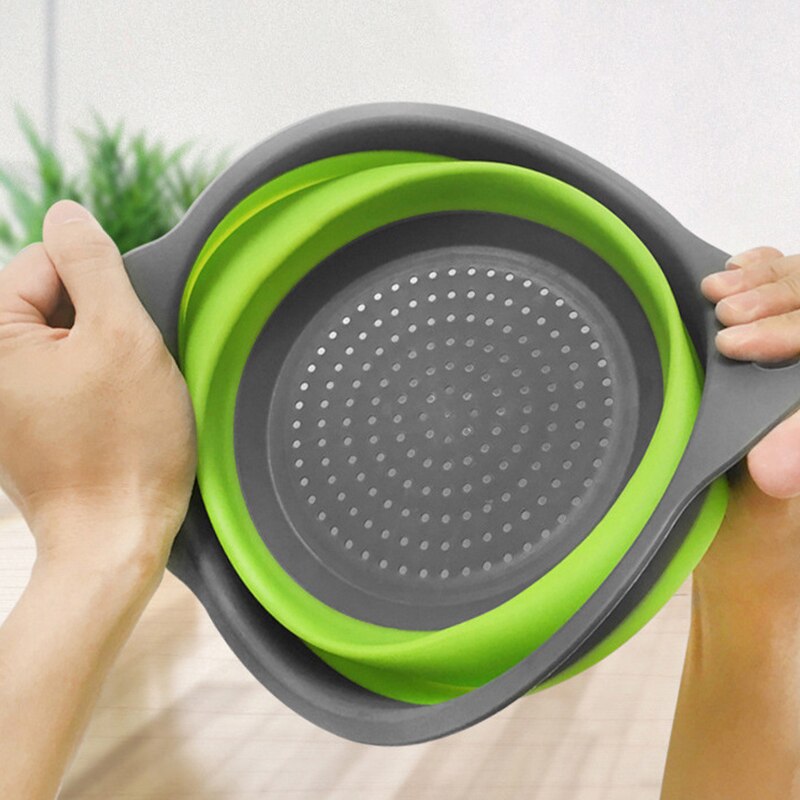 Creatieve Keuken Fruit Groente Wassen Gereedschap Nuttig Opvouwbare Reiniging Mand Zeef Keuken Accessoires Gadgets Supplies2020
