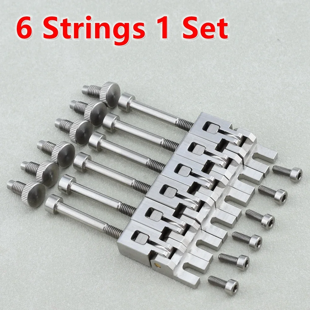 【Hergestellt in Japan】 Hochwertige (6/7 Saiten) Gitarrenbrücke aus Stahl für FR-Tremolo-Systembrücke: Weiß