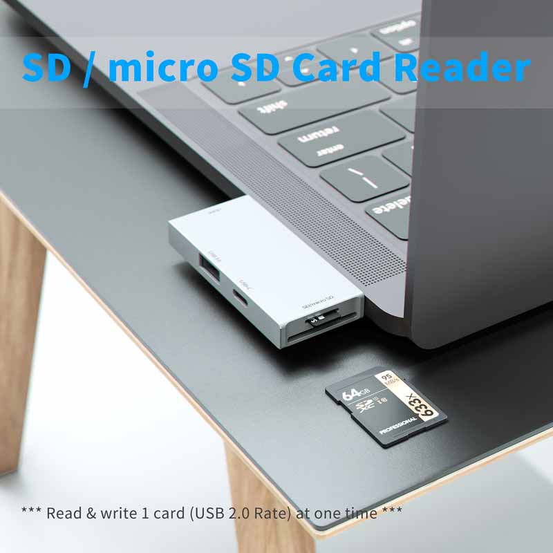 Tebe typu C Centrum stacja dokująca robić laptopa robić 4K adapter HDMI USB 3.0 SD/mikro SD USB C rozdzielacz portu 5 w 1 dla iPad zawodowiec