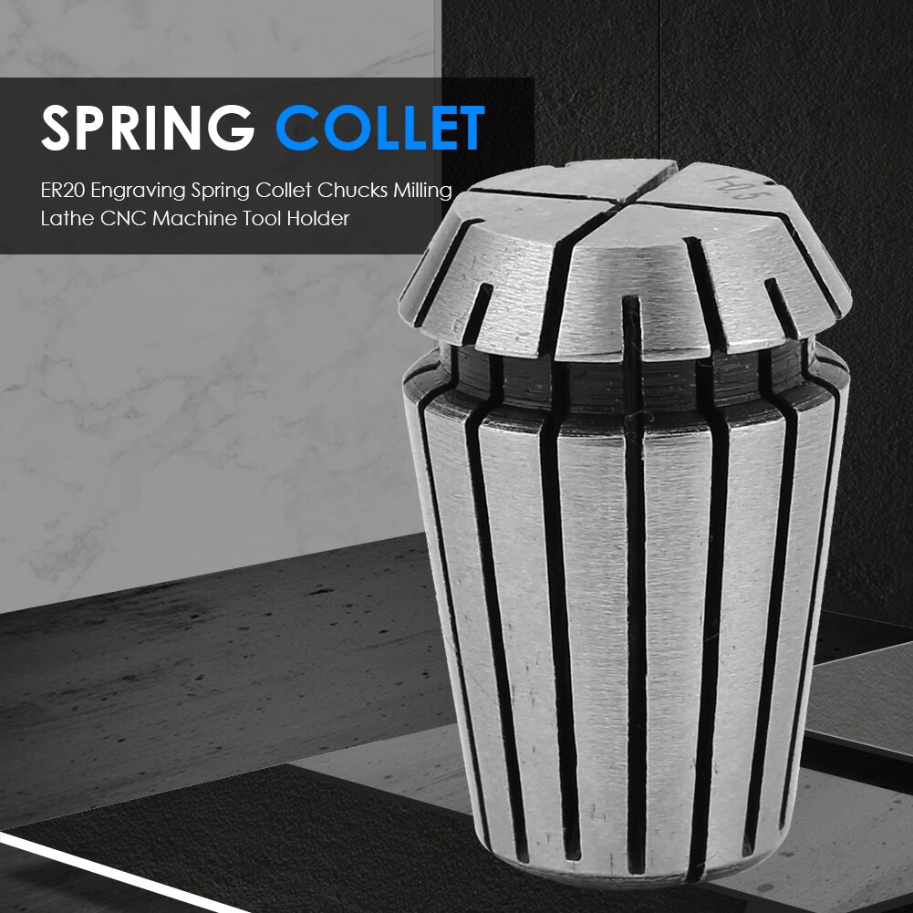 High Precision ER20 ER Spring Collet Chucks Milling Lathe Tool Spring Collet High Precision Collet For CNC Engraving Machine