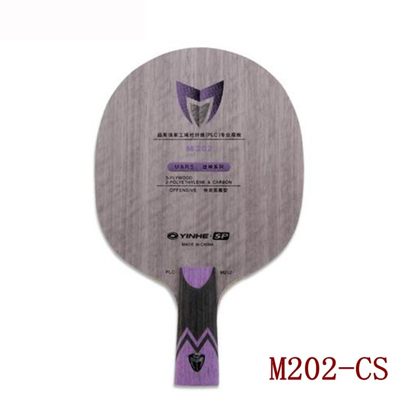 Yinhe-raqueta de tenis de mesa de fibra PLC, M102, M202, M101, M201, MARS PLC Madera de 5 capas con PLC de 2 capas: M202 CS handle
