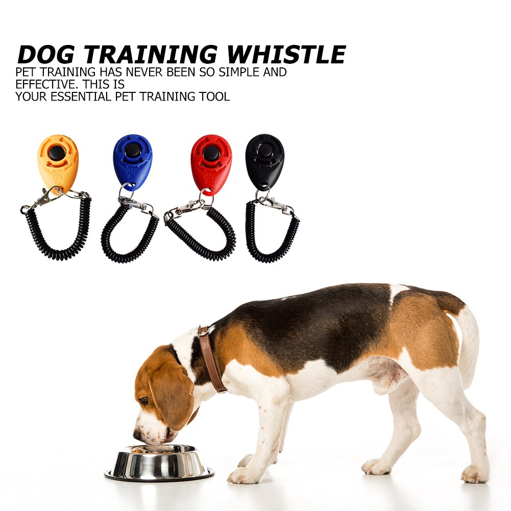Sifflet d'entraînement pour chien mignon, facile à utiliser, entraîneur sonore pour chien avec porte-clés fournitures pour animaux de compagnie, dispositif de guidage d'aide
