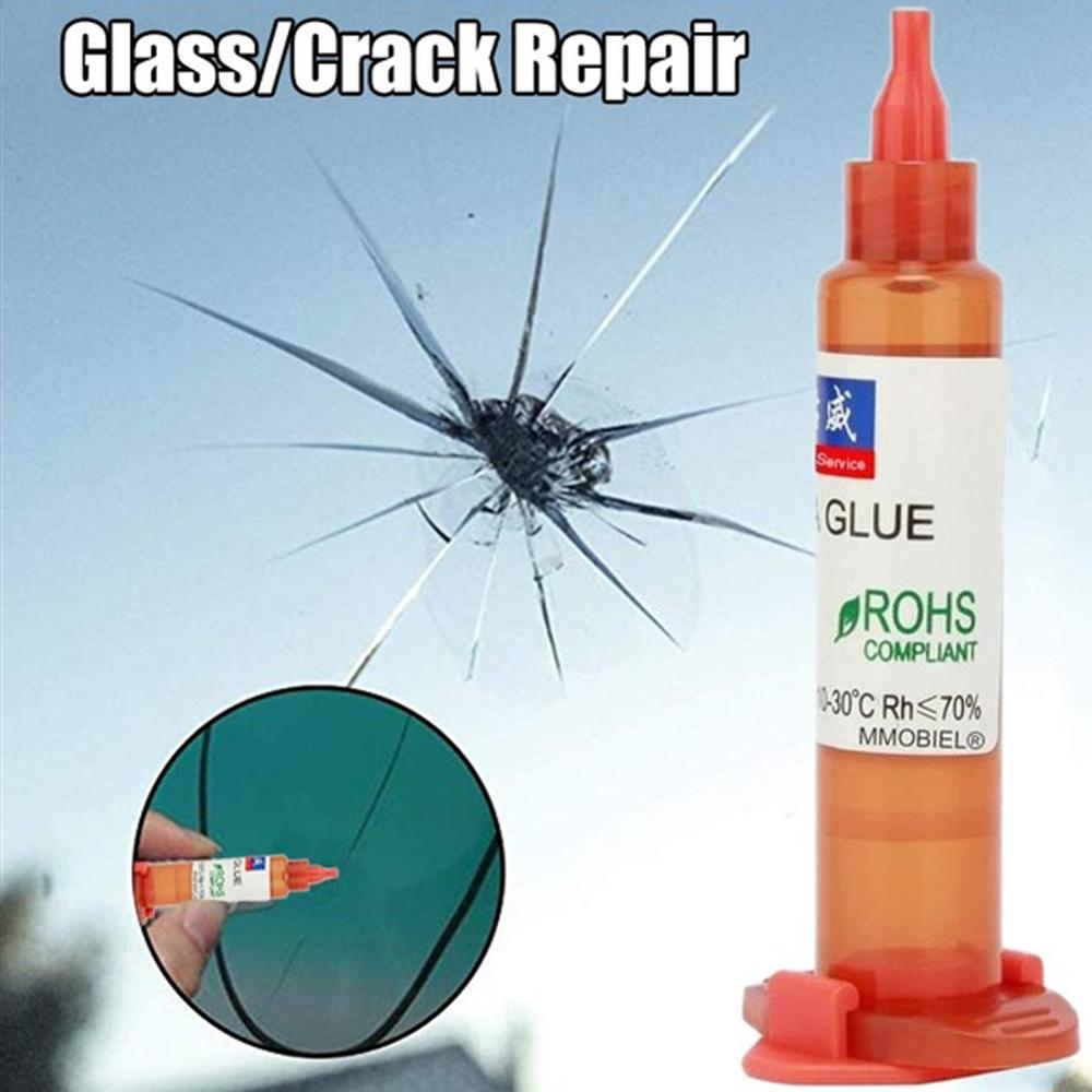 UV Glue Optically Clear Glue Window Repair Tool for Repair Long Crack Glass Broken Crack Quickly Restore Window or Screen