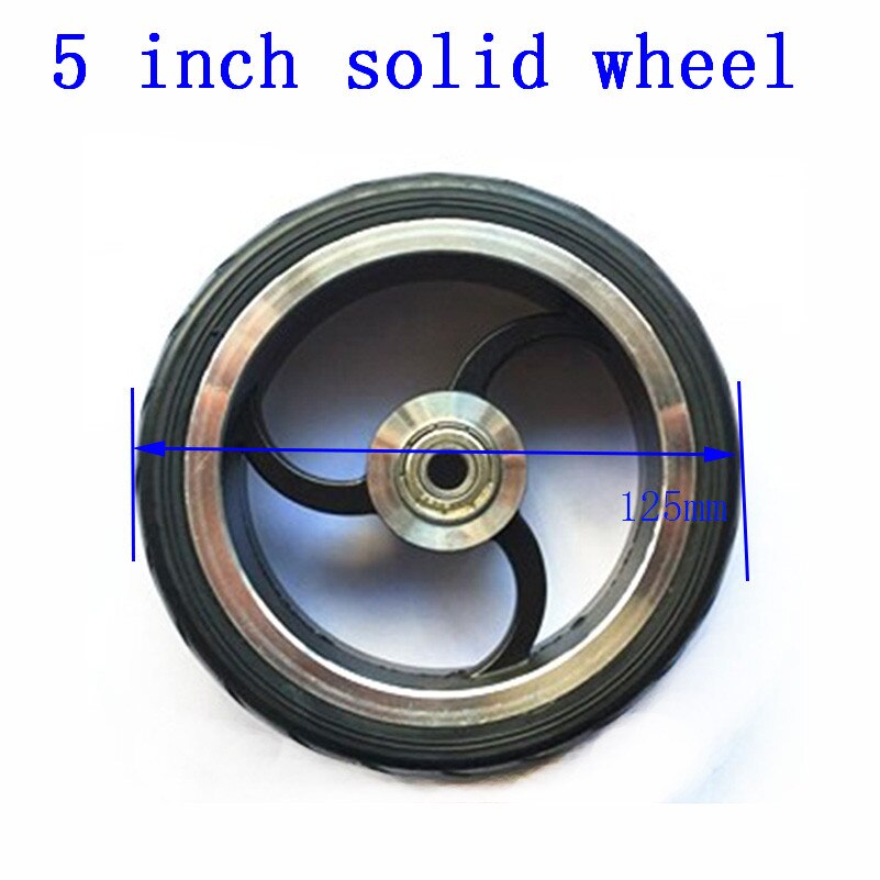 Solid wheels 5 inch 5.5x2 145x40 6x2 Fast wheel F0,jackhot,Nes carbon fiber scooter solid tire with alloy rim: 5 inch solid wheel