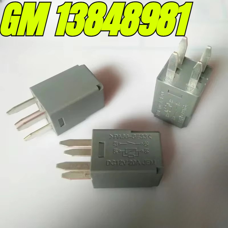 (mærkeoriginal) 1 stk./parti 100%  originale ægte relæer :pa66-gf33 dc12v gm 13848981 5010-6732 4- bens bilrelæ