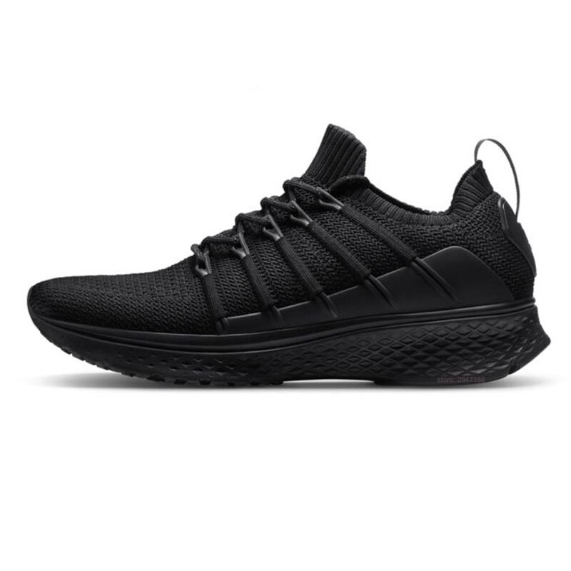 Original Xiaomi Mijia Shoes Sneaker 2 Sports Running breathable Uni-moulding Techinique Elastic Knitting Vamp for Men Outdoor: Black EUR 40