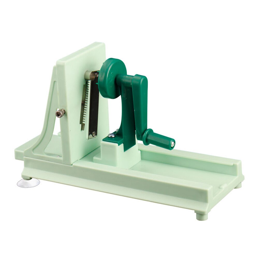 Multifunctional Vegetable Cutter Stainless Steel Blade Manual Food Spiral Slicer Grater Cutter Potato Carrot Grater Kitchen Tool: A