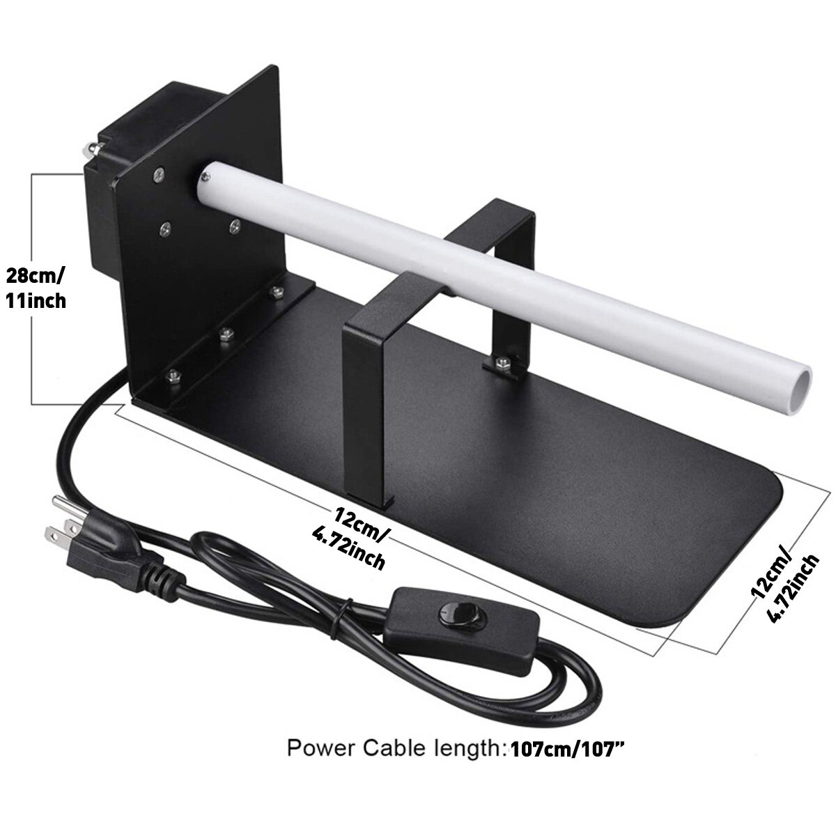 Electric Cup Turner for Crafts Tumbler Spinner Kit Cup Tumbler with Motor Cup Rotator Tools for DIY Epoxy Crafts AC 110v/220v