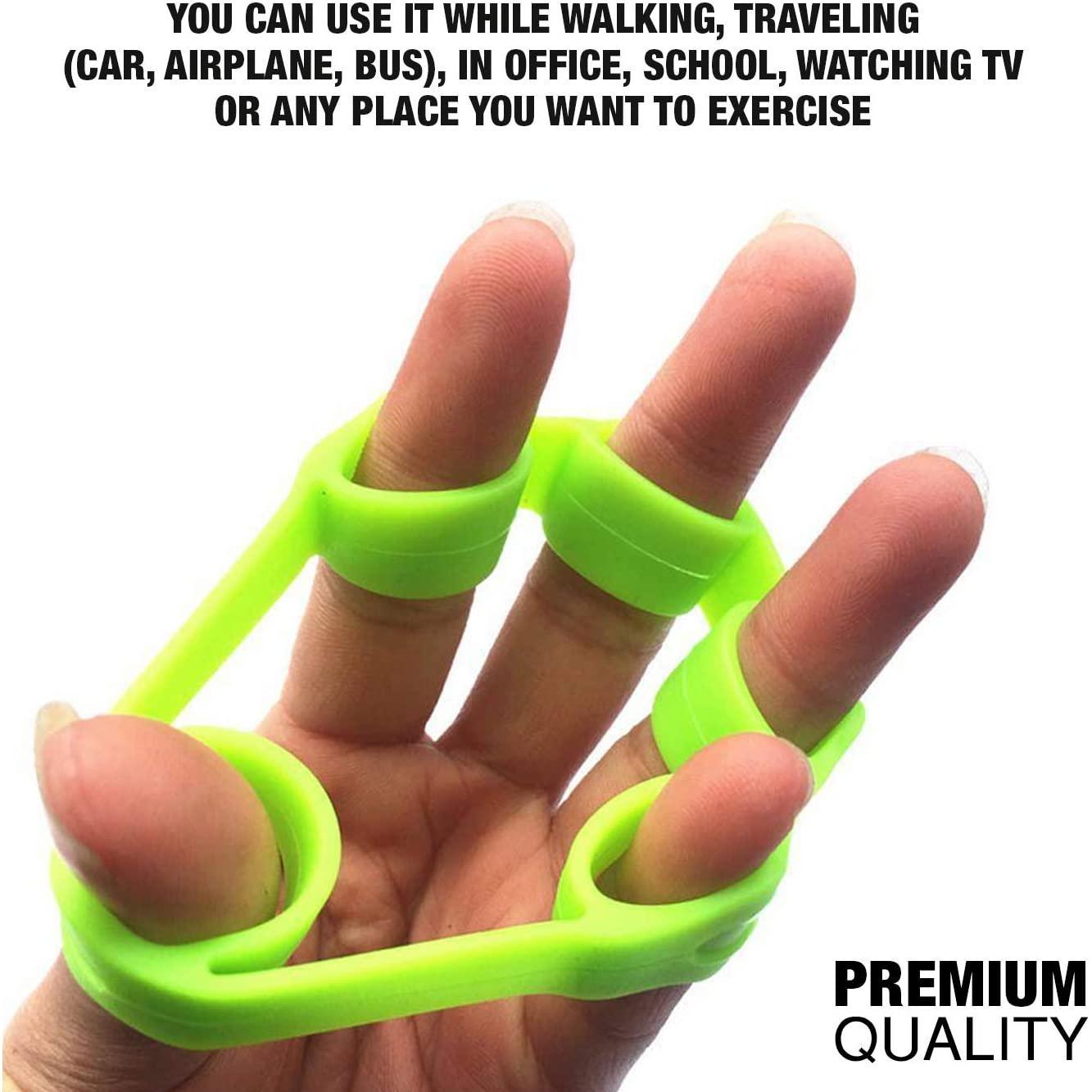 Silicone Finger Gripper Hand Gripper Set for Exercise Hand Grip Wrist Strength Exerciser Finger Expander Fitness Resistance Band