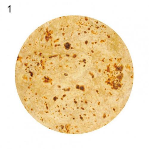Couverture Burrito en flanelle douce jaune, imprimé Burrito, pour la maison, Textile: 1 / 180180cm