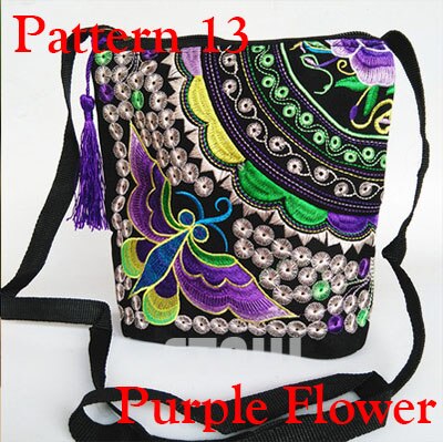 Chinese Nationale Etnische Stijl Messenger Bag Vintage Bloemen Geborduurde Leuke Canvas Crossbody Tas Meisjes Kleine Telefoon Tassen