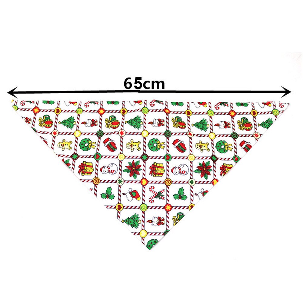 Dog Bandana Christmas Dog Collar Scarf Bib Grooming Accessories Triangular Collars Christmas for Pet Dog Col
