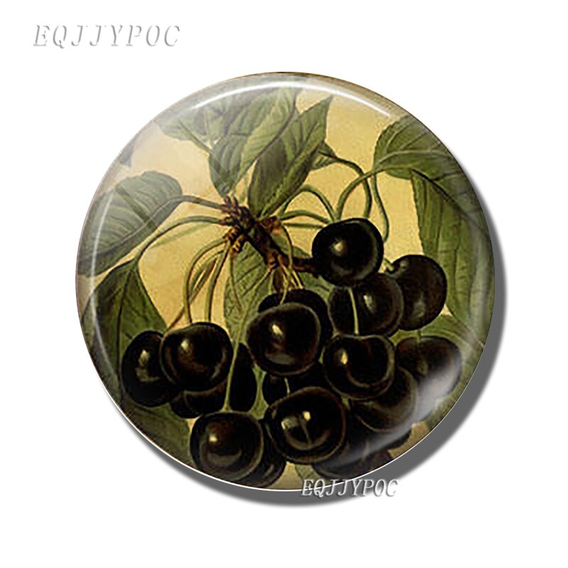 Fruit En Groente Koelkast Sticker Magnetische Avocado Perzik Tomaat Aardbei Orange Magneet Baby Onderwijs Home Decor: Cherry