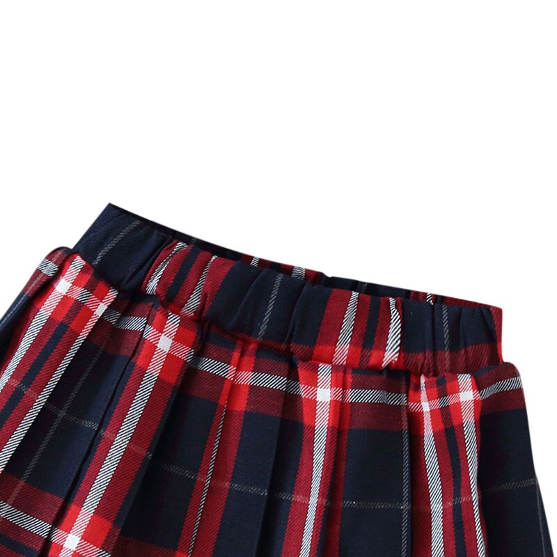 Girls Skirts Autumn Children Toddler Kids Baby Girls Plaid Print Elastic Waist Short Tutu Skirts Casual Pleated Skirts clothes