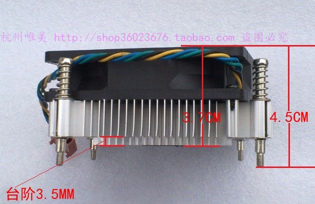 AVC – ventilateur de refroidissement à roulement à billes 4 broches, contrôle de la vitesse du dissipateur thermique ATX mince, 1151 1150 1155 1156,