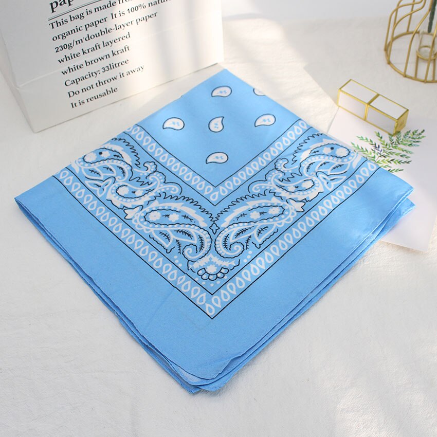 Bandana Vierkante Hoofd Hip Hop Zwart Sjaals Vrouwen Sport Bandana Haarband Sjaal Sport Hoofddeksels Zakdoek