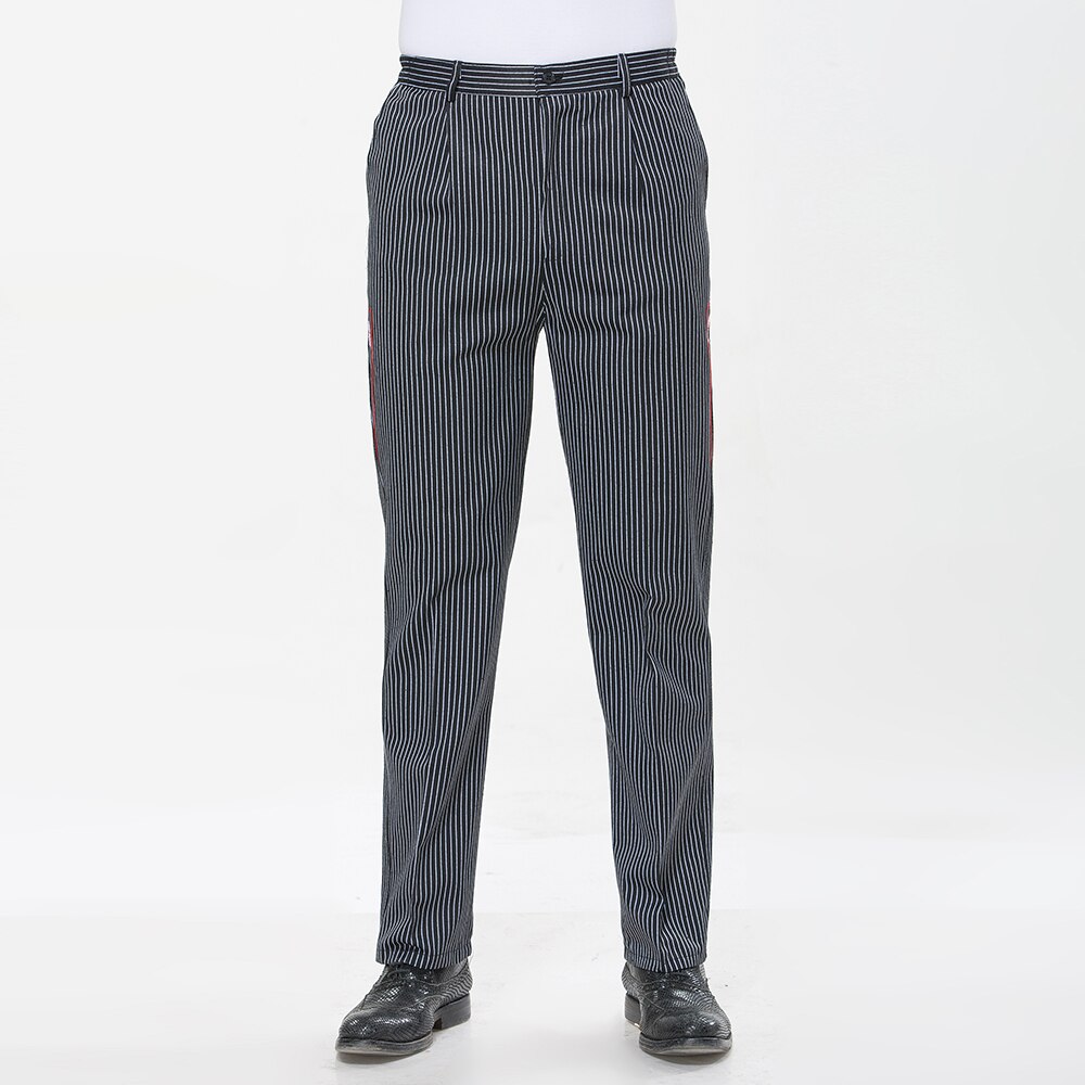hotel cook waiter pants Cookchef work clothes restaurant Elastic trousers work clothes men zebra pants uniform: photo2 / XL