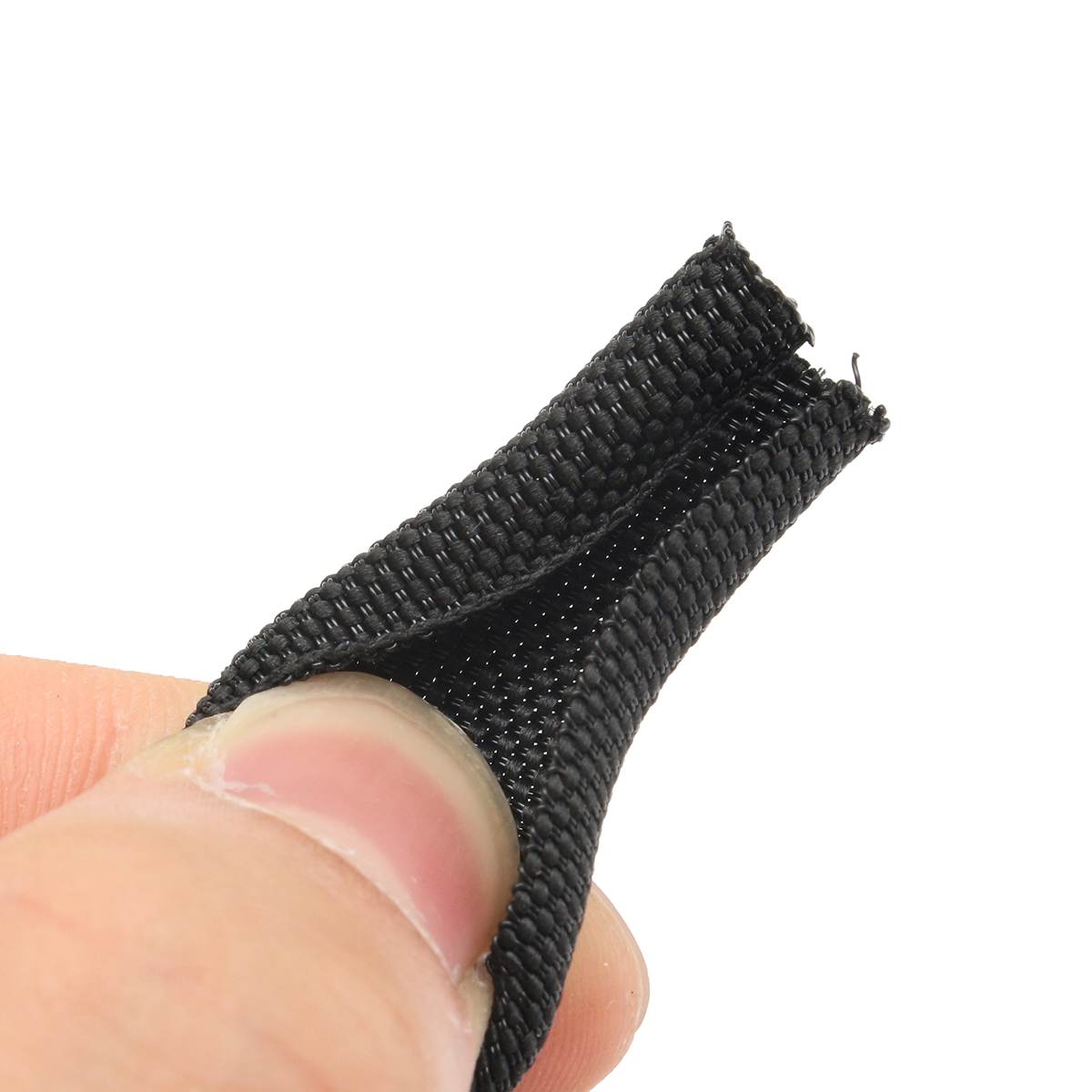 Black Wrap Gevlochten Kabel Mouw 6mm x 300cm Algemene Draad Pijp Slang Indoor Bedrading Bescherming Flexibele Nylon Mouw