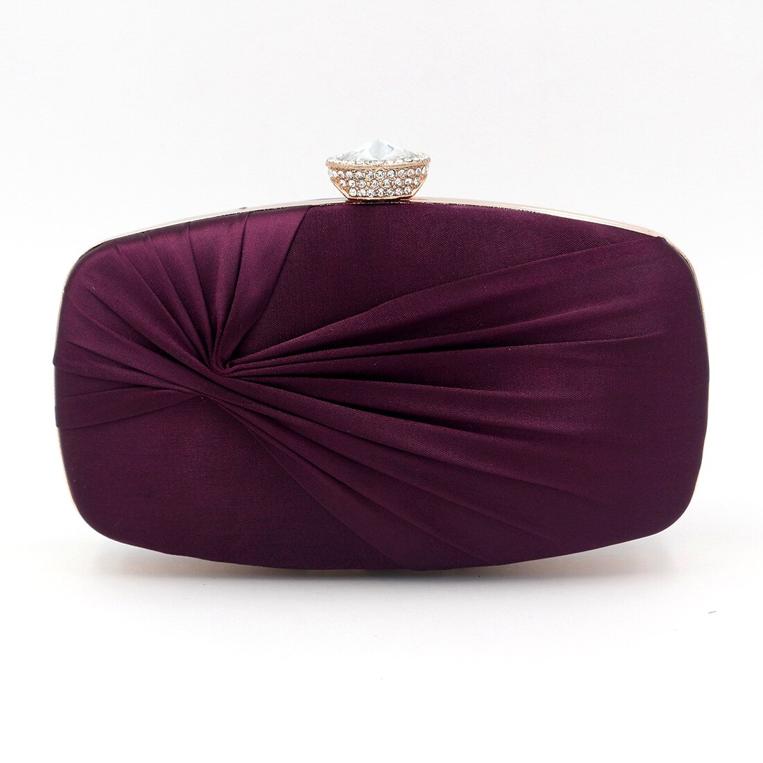 Luxe Kleine Portemonnee En Clutch Met Geplooide Rok Patroon Effen Kleur Vrouwen Avondtasje Voor Diner Party En Prom Schouder tas