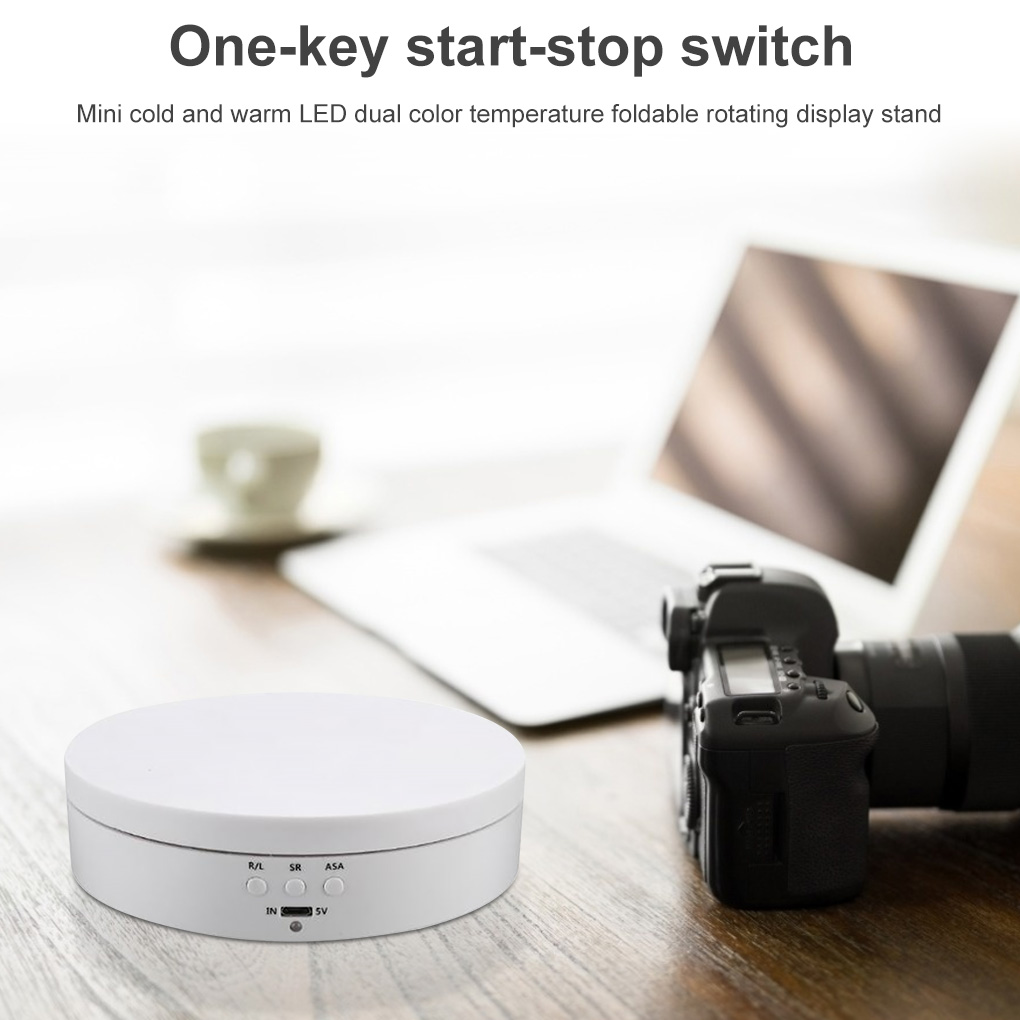 Display Table Rotating Photography Stand Electric Load Plastic Mini Turntable for Jewelry Show