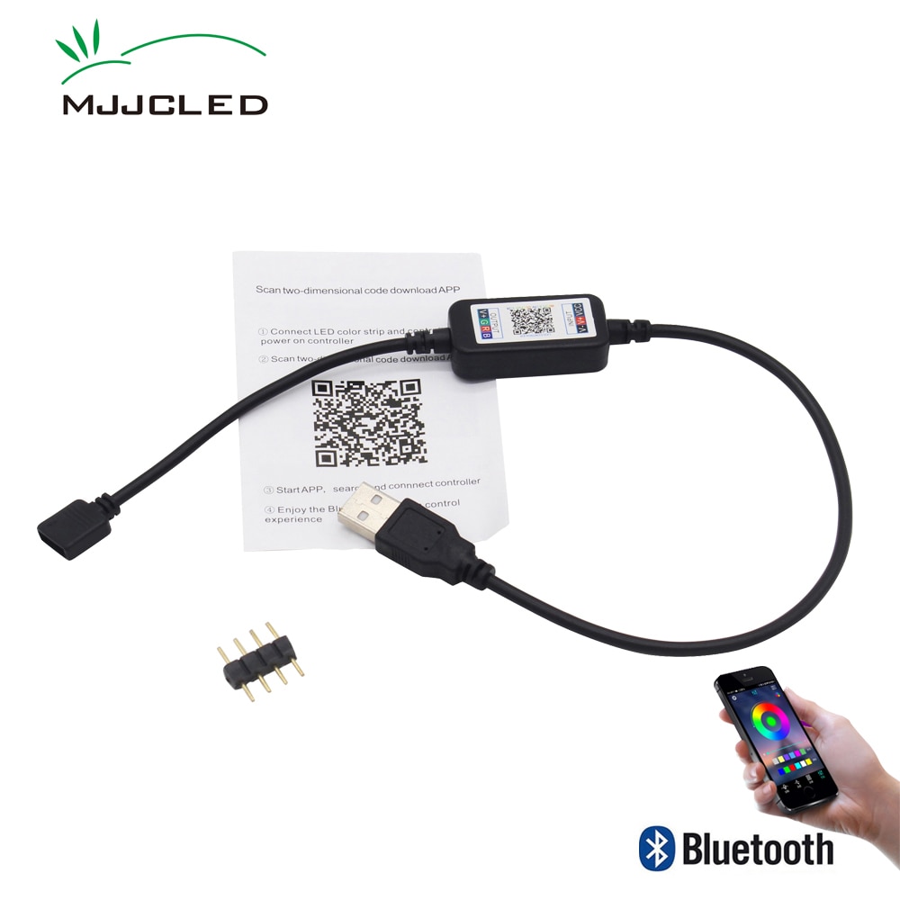 Bluetooth RGB LED Controller USB 5 V Mini App Bluetooth Controller IOS Android Telefoon Draadloze Controle voor RGB LED Strip Smart