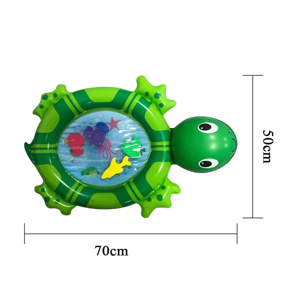 Poklepał Podkładka wody poduszka dla dziecka nadmuchiwane w kształcie żółwia zabawki dla dzieci pływające mata robić zabawy dla dzieci duża woda Podkładka zabawki