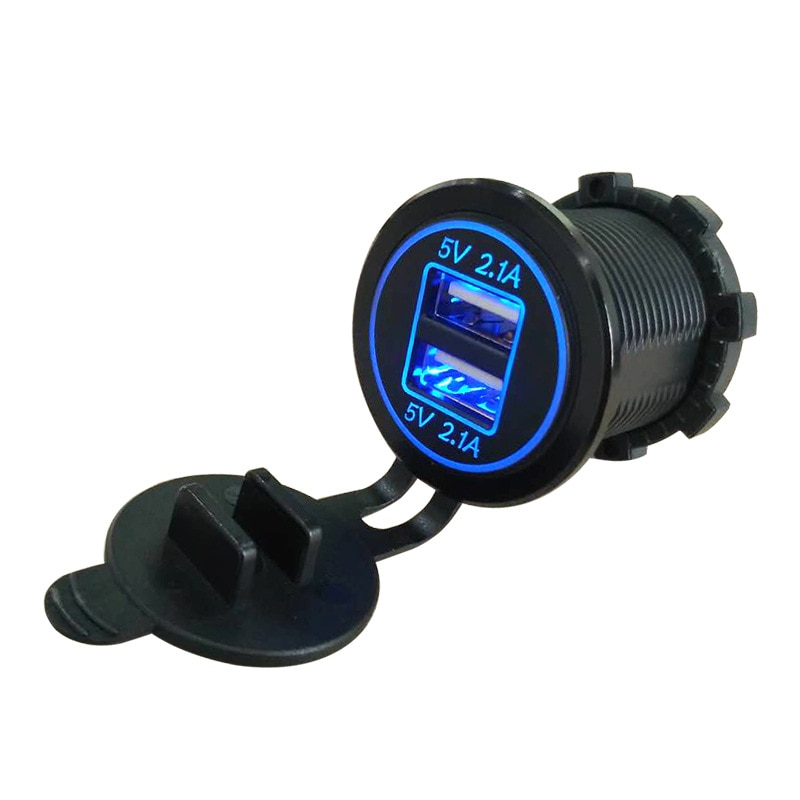 4.2A Auto Ladegerät Universal 2 Port USB Auto Ladegerät für iphone Samsung Xiaomi Auto Leichter Slot Telefon Ladegerät mit Led anzeige