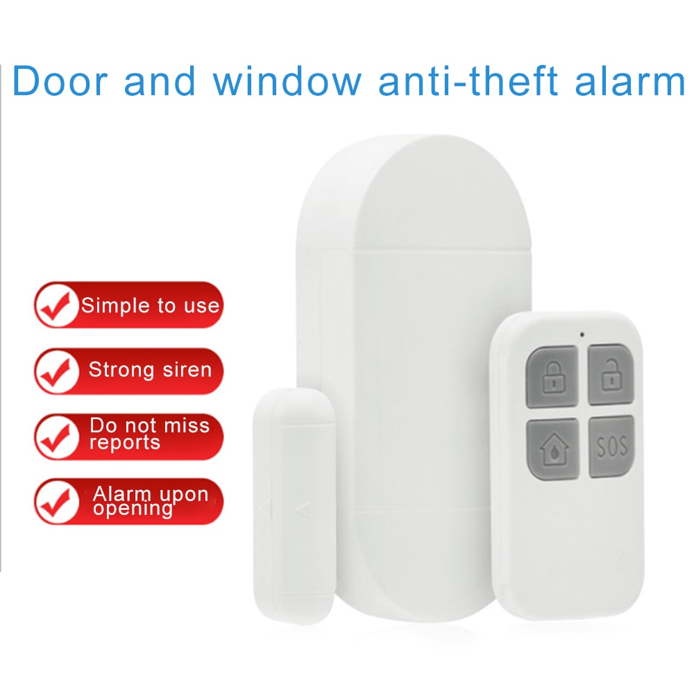 Deur Raam Alarm Entry Security Draadloze Afstandsbediening Deur Sensor Alarm Host Inbreker Alarmsysteem Voor Thuis Gate