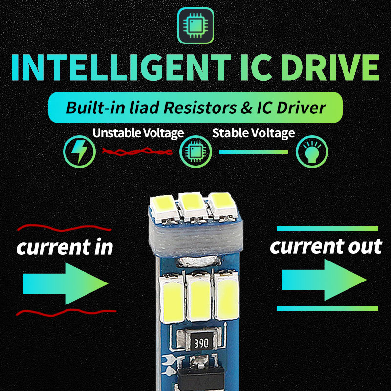 10 Uds T5 W3W W1.2W 70 73 74 bombillas LED superbrillantes indicador de advertencia de coche luz de grupo de instrumentos lámparas de calibre de tablero automático