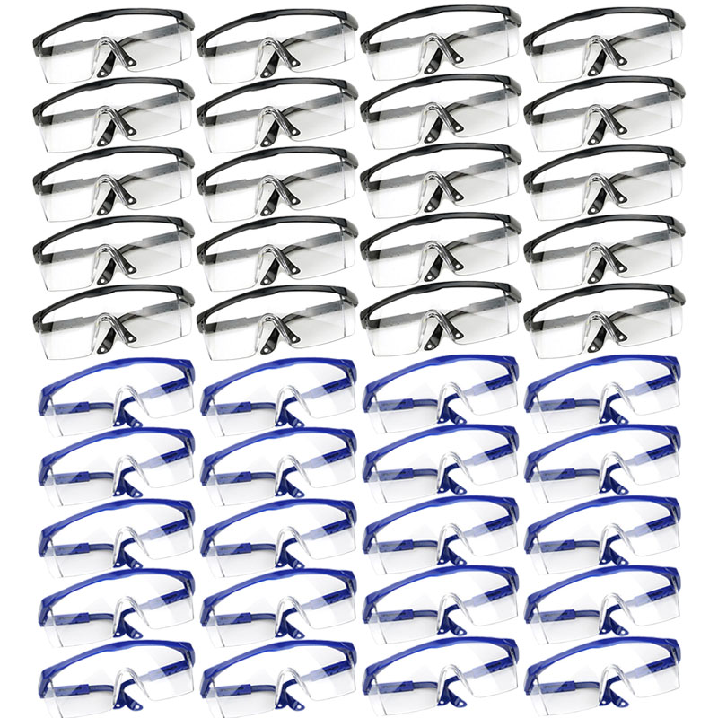 1/40pcs Work Safety Anti-Splash Eye Protection Goggles Glass Windproof Dustproof Waterproof Protective Glasses Cycling Goggles: MULTI