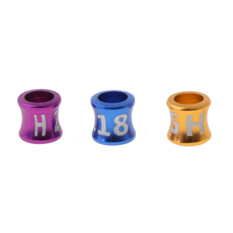 50 Pcs Dove Bands Bird Foot Ring Species Identify Training Rings Pet Bird Label Sign for Pigeon Dove Chicks Small Pet