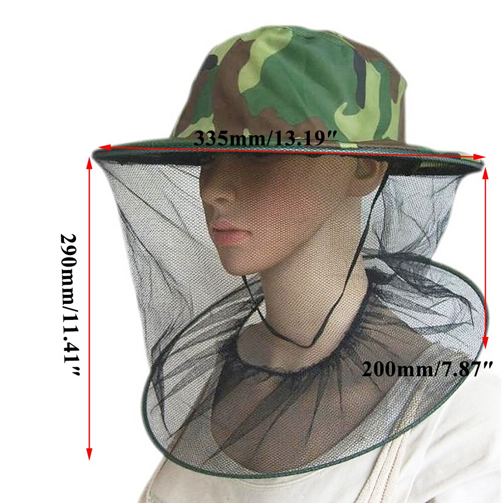 1PCS beekeeper hat bee keeping fly fishing cap faces outdoor mask veiled garden hats protector insect protect net full face
