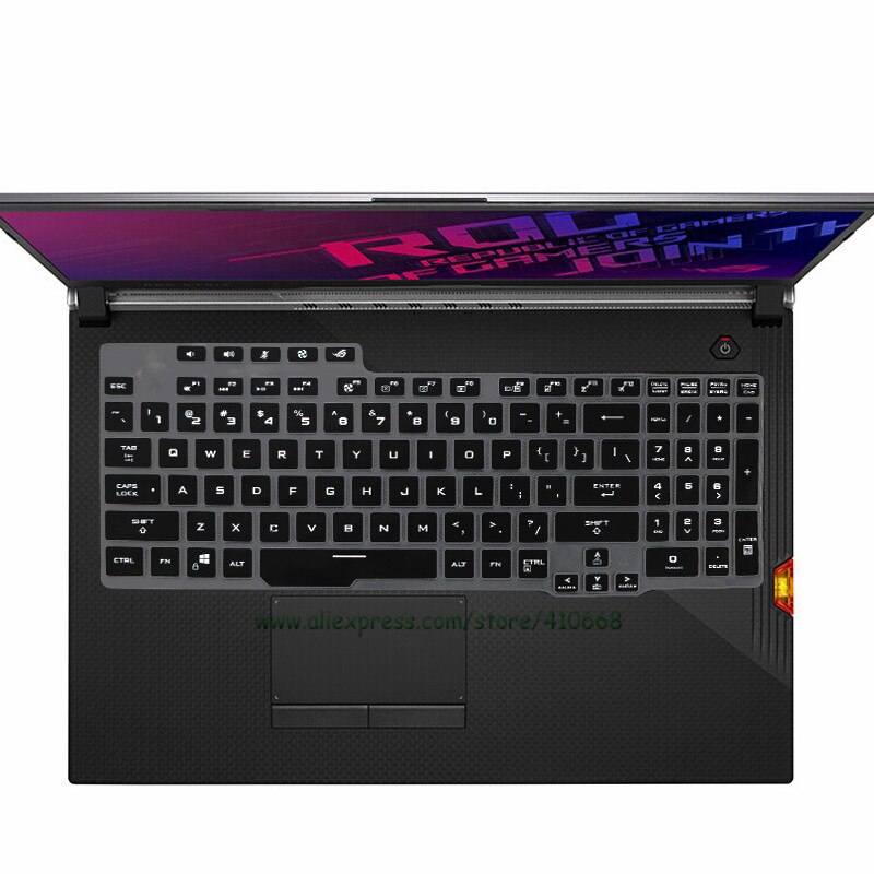 For ASUS ROG Strix G G731GV G731GW G731GT G731GU G 731 GW GT GU 17.3 inch Gaming Laptop Keyboard Cover Skin Protector guard: Black