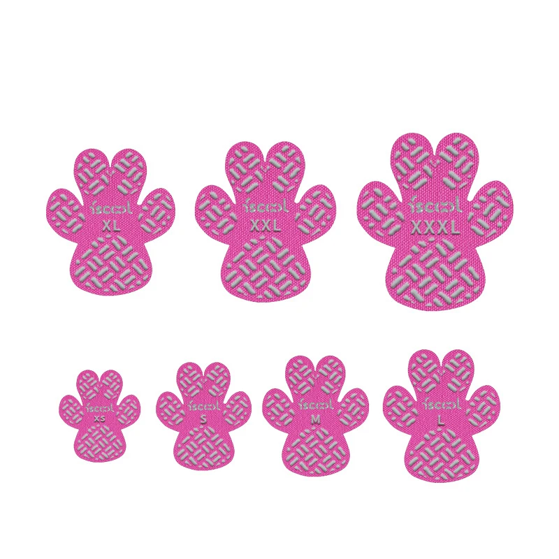 4-Pack Dog Anti Slip Paw Grips Traction Pads Dog Paw Protection Stickers with Stronger Adhesive for Hard Floor or Injuries: S / Pink