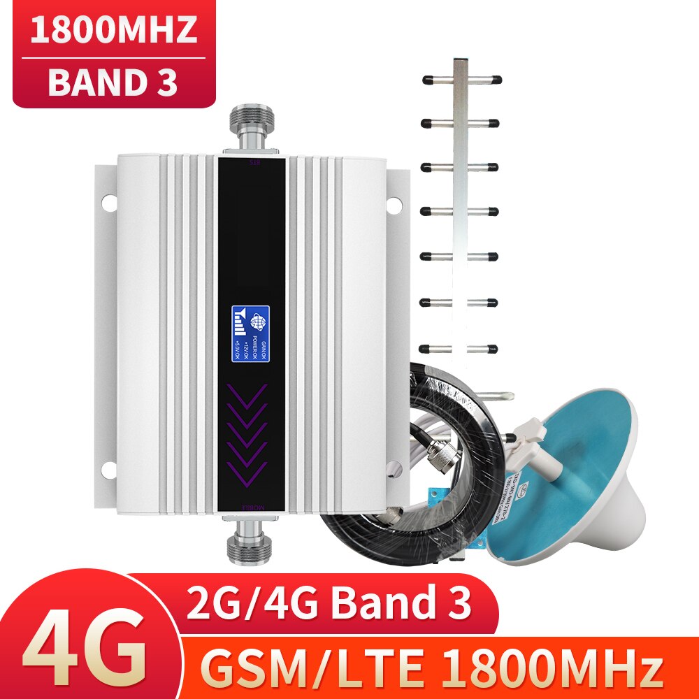 Gsm Umts Lte 2G 3G 4G Signaal Booster 1800Mhz 2100Mhz Grote Dekking Mobiele Repeater Band 3 Dcs Band 1 Wcdma Cellulaire Versterker: DCS 1800mhz Band3