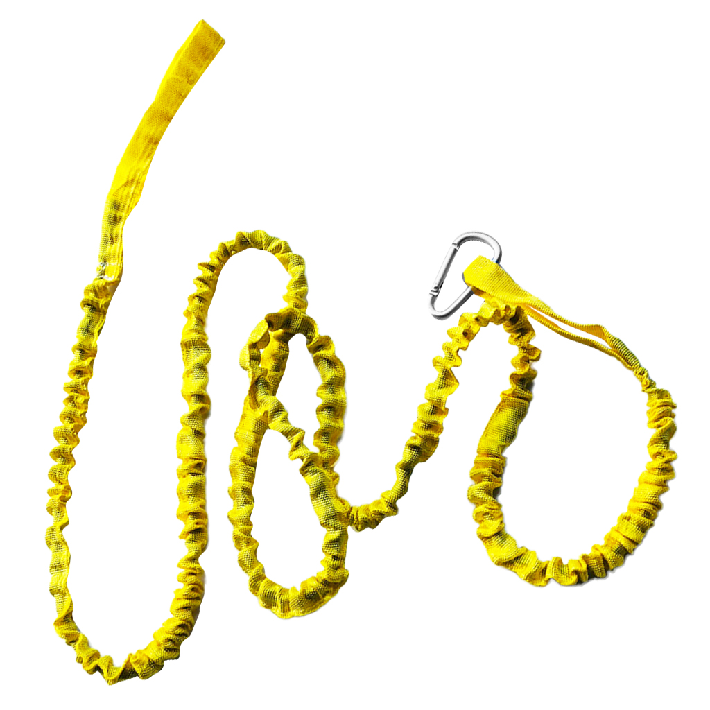 Verstelbare Elastische Kajak Veiligheid Staaf Lanyard Hengel Houder Paddle Leash-Keuze Van Kleuren: YELLOW