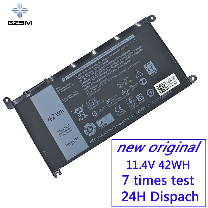 laptop battery for DELL for Inspiron 15-3582 3583 3585 5570 5575 5580-D1525L 7570 7572 7580 for inspiron 13 5368 5378 battery