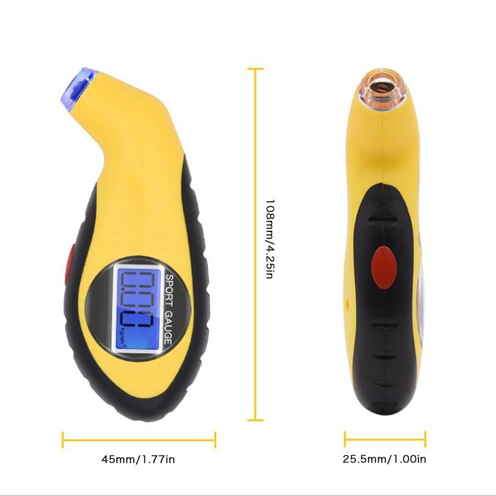 Tyre Air Pressure Gauge Meter Electronic Digital LCD Car Tire Manometer Barometers Tester Tool For Auto Car