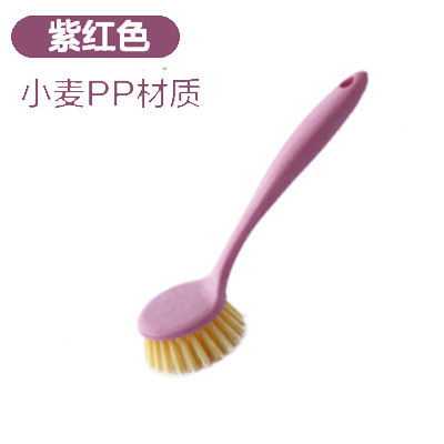 1pc Küche Reinigung Pinsel Langen Griff Pfanne Topf Pinsel Multifunktionale Platte Schüssel Geschirr Waschen Pinsel Fleck Entfernung Werkzeuge: Schwarz