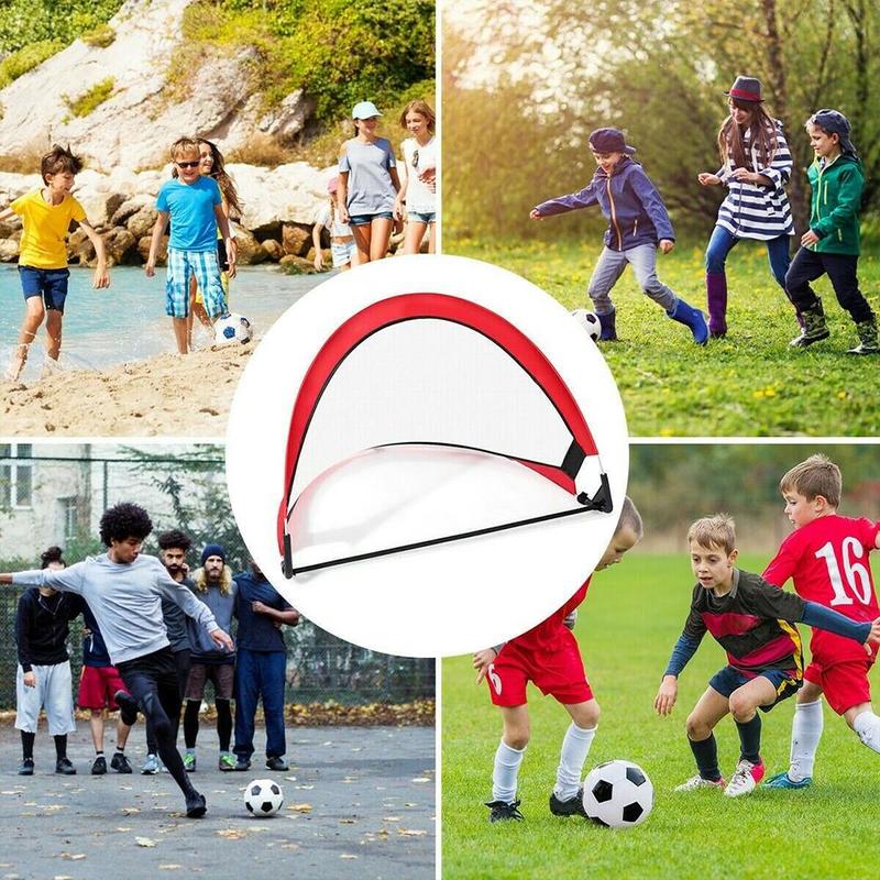 Portería de fútbol de 5 colores, Red de entrenamiento plegable, juguete para jugar en interiores y exteriores