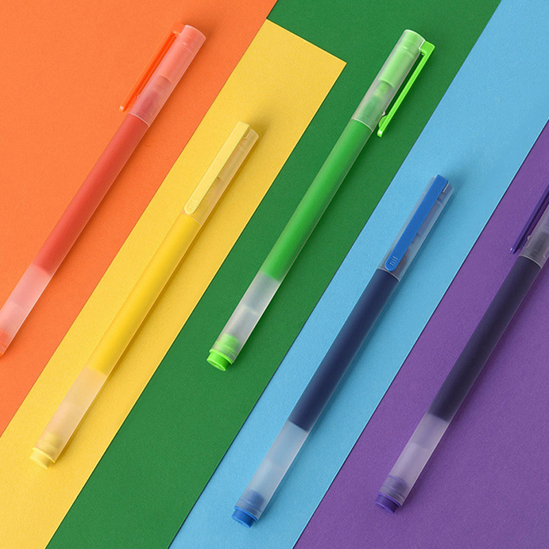 Original Xiaomi High-capacity Ink Pen 7 Color 0.5mm Xiaomi Pen Mi Pen Writing Pen For School Office Art Stationery Large Ink Pen
