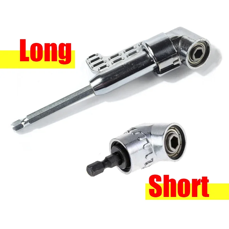 Adjustable 105 Degree Right Angle Driver Screwdriver Hand Tools Set 1/4 Hex Shank For Power Drill Screwdriver Bits Tools