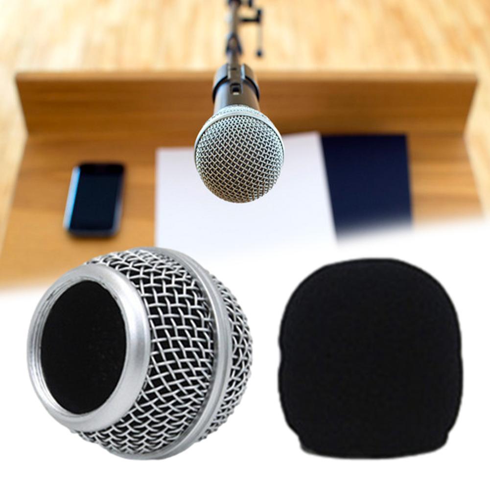 Mesh Ball Head Wired Wireless Microphone Grille Microphone Replacement Head Steel Shure SM58 Beta 57A 58A 87A 845S 945