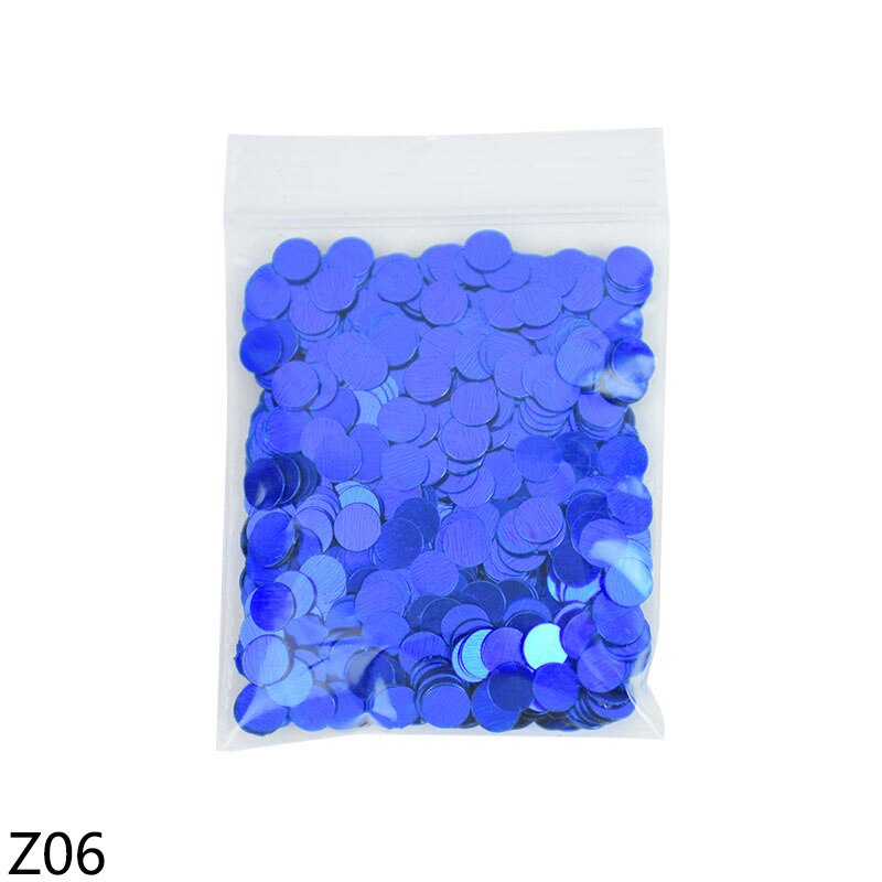 Confettis ronds à paillettes, 15 g/paquet, 6mm, mélange de couleurs, pour fête prénatale, mariage, décoration de Table, accessoires de bricolage: Z06