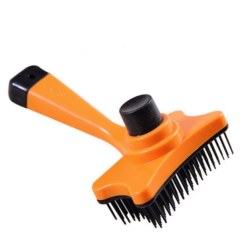 Hond Borstel Hond Grooming Kam Cleaning Tool Haar Remover Borstel Huisdieren Benodigdheden voor Katten Borstel Douche Ontharing Kam voor Honden: Orange