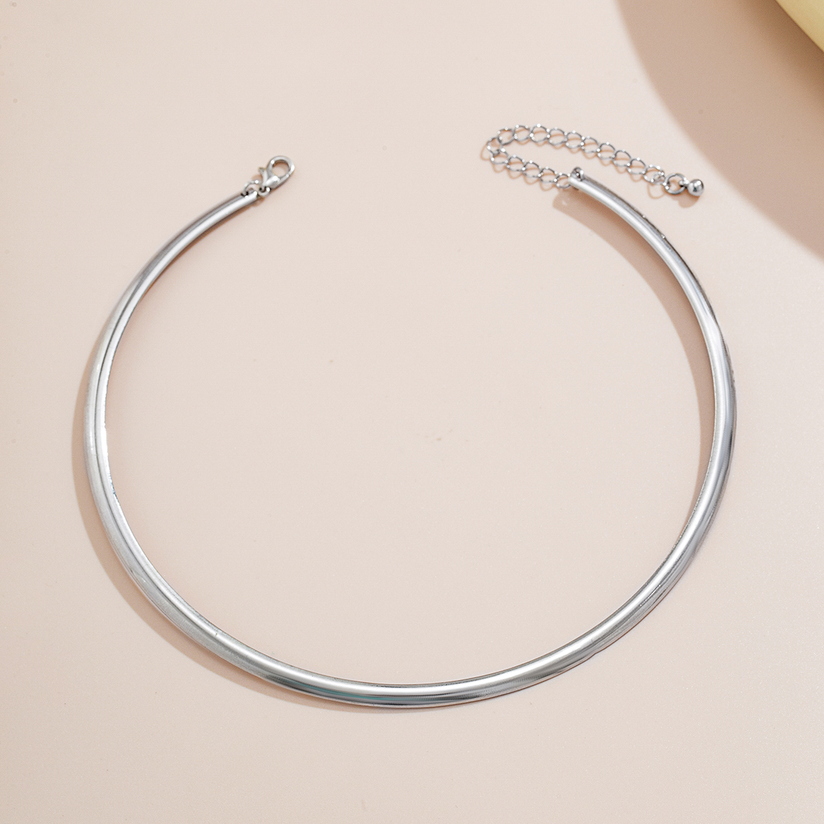 Collar de Torques de círculo grueso para mujer, Gargantilla Simple y , joyería de , accesorios para el cuello, 2023