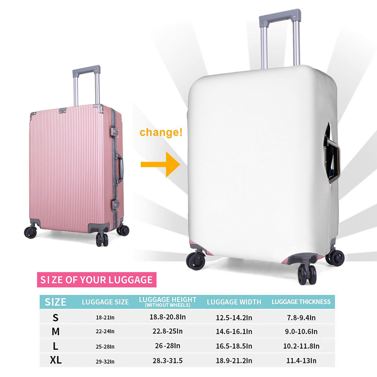 Leuke Corgi Hond Print Bagage Cover 18-32 Inch Case Koffer Covers Trolley Bagage Stof Beschermhoes Dekking Reizen accessoires