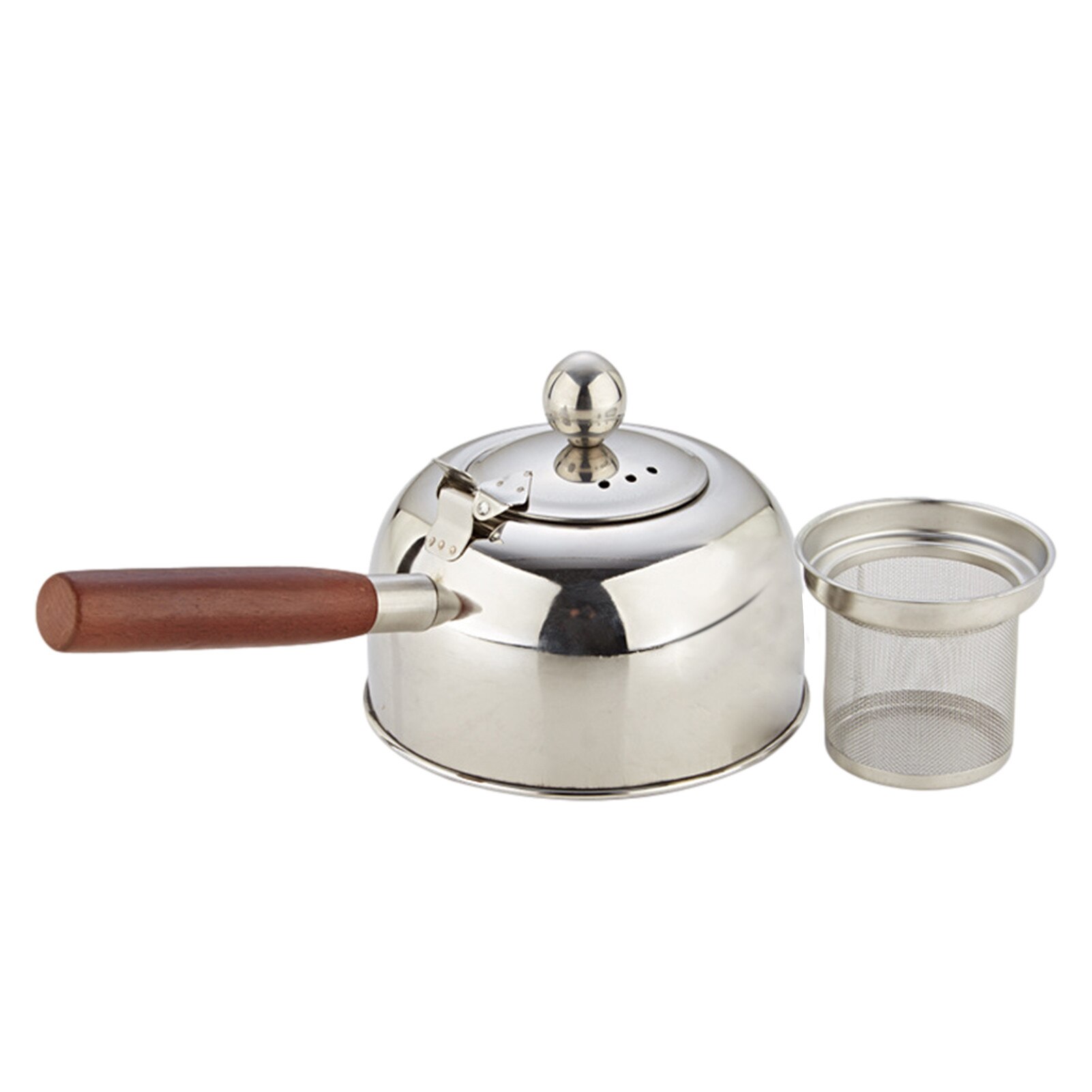 500/680Ml Heat-resistant Tea Kettle Stainless Steel Teapot With Wooden Handle Boiling Tea Kettle Coffee Pot Puer Kettle