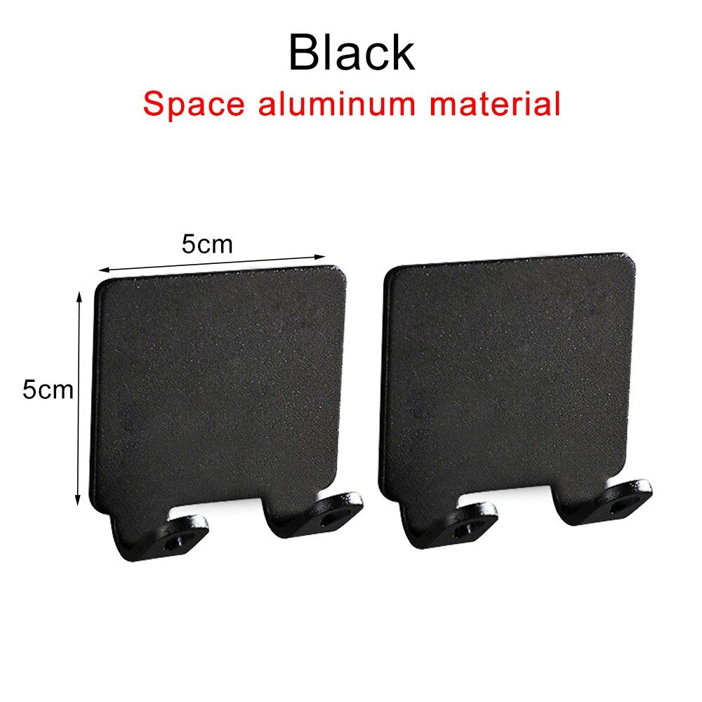 1/2/3Pcs Punch Gratis Scheren Scheermes Houder Mannen Scheren Scheerapparaat Opslag Haak Wandplank Badkamer Scheermes rek Muur Keuken Accessoires: Type A Black 2 PCS
